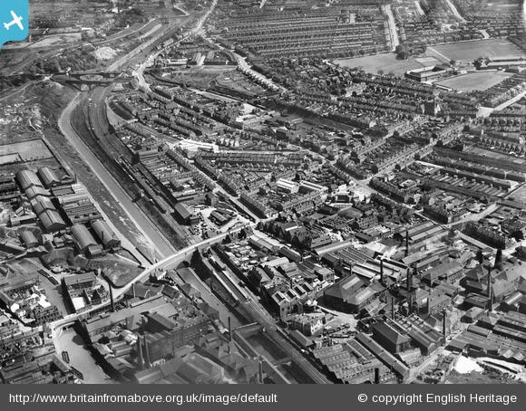 West Smethwick, 1937, via Britain From Above