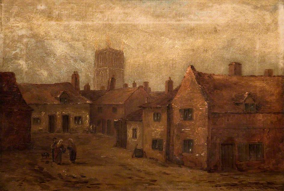 Bessie's Fold, North Street, Wolverhampton. By John Fullwood.  Found at Wolverhampton Arts and Museums Service
